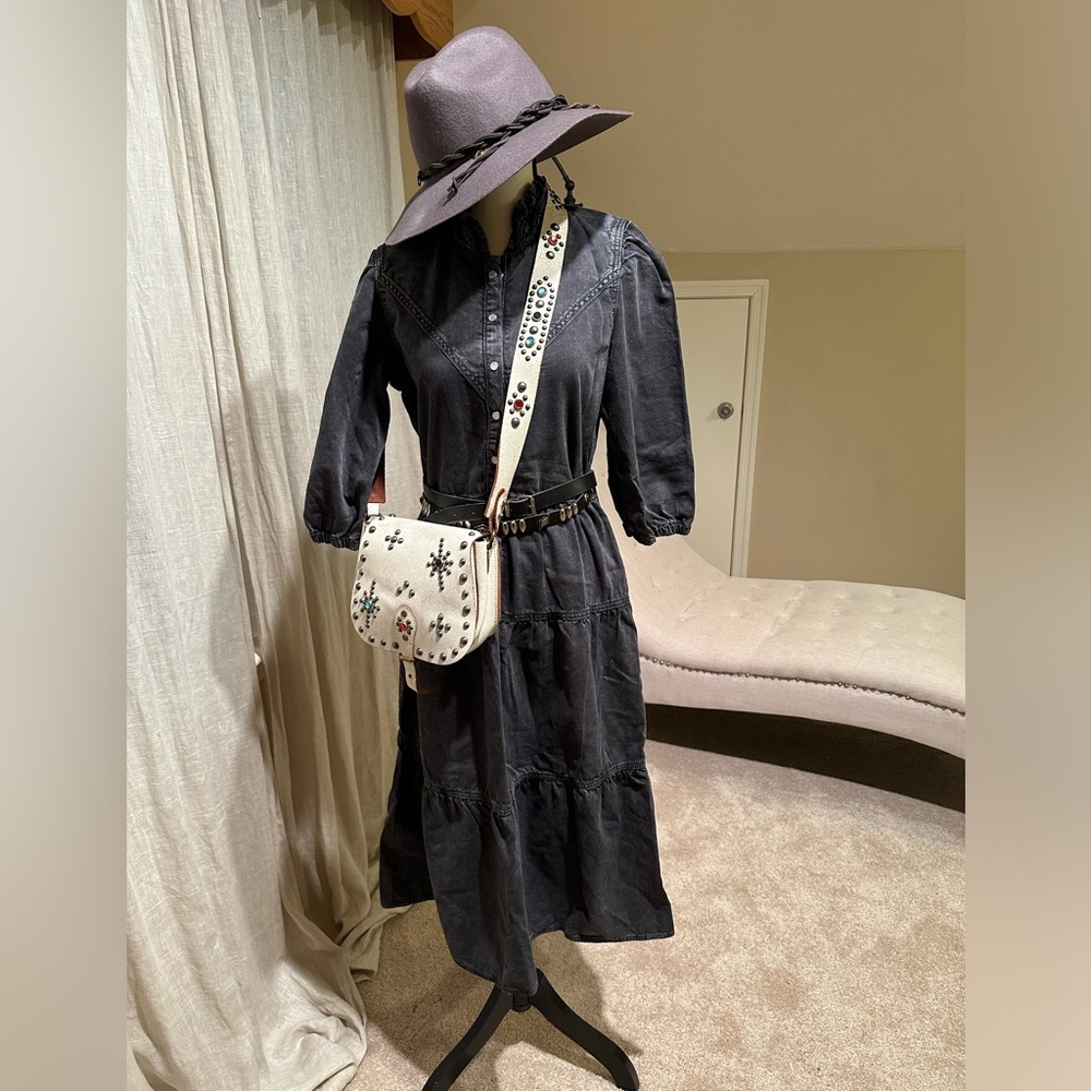 Ba&sh denim black dress size S